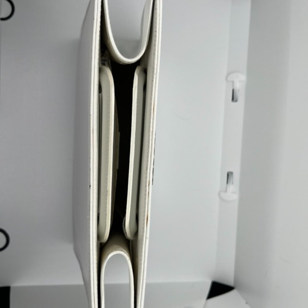 Gucci White Leather Handbag Retractable Handles RARE - Picture 5 of 5